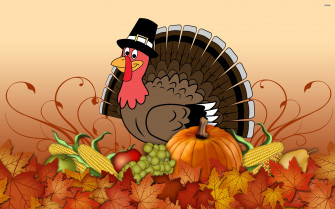 Thanksgiving Holiday Autumn Turkey Wallpaper HD