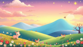 Aesthetic Cartoon Image Wallpaper