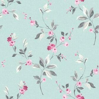 Tivoli Floral Leaf Pattern Flower Metallic Motif Wallpaper