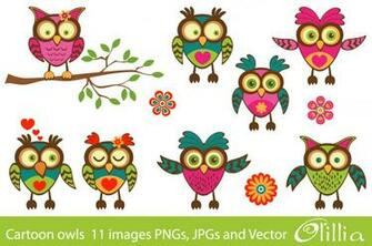 Cartoon Owl Wallpaper With