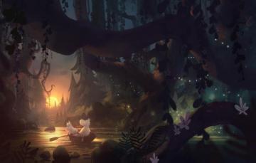 Wallpaper Forest River Boat Tuomas Korpi Moomin Image For