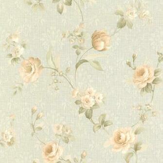 Cora Light Blue Floral Damask Wallpaper Traditional By