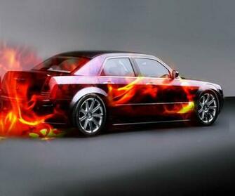 Cool Fire Car Android Wallpaper Cell Phone Background