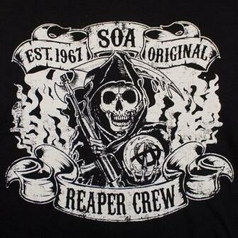 Sons Of Anarchy Black Reaper Crew Tank Top Jpg