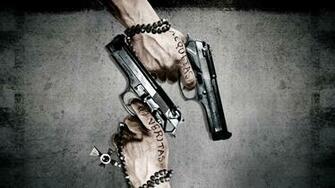 Boondock Saints Action Crime Thriller Weapon Gun Pistol Wallpaper