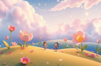 Aesthetic Cartoon Image Wallpaper