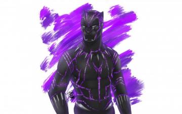 Black Panther T Challa Purple Wallpaper Teahub Io