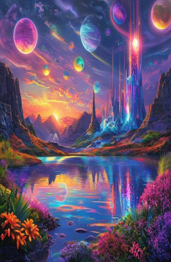 Alien Planet Landscapes Wallpaper