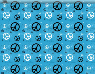 Blue Peace Signs Formspring Background