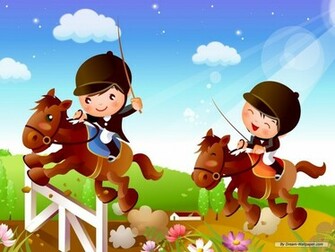 Wallpaper Cartoon Children Games