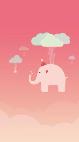 Cute Elephant iPhone Plus Wallpaper