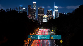 Wallpaper Id Night City Long Exposure Lights Road