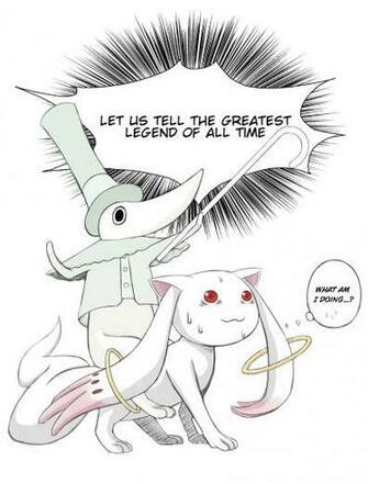 Kyubey Meets The Legendary Holy Sword Excalibur Image Anime Fans Of