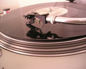 Record Turntable Wallpaper Vinyl