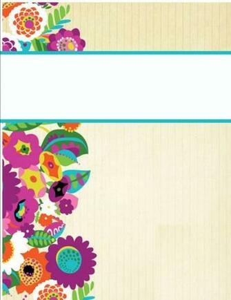Image Of Emily Vera Bradley Binder Template Sofond Net