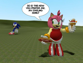 Fat Amy Rose Is 3d By Maxtaro