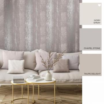 Muriva Sienna Metallic Ombre Wallpaper Dusty Pink