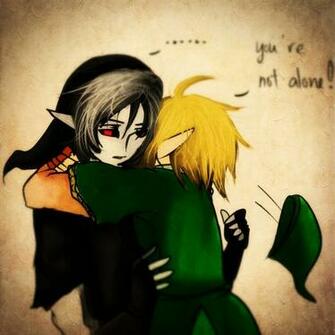Link And Dark Wallpaper Hold By