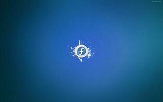 Linux Fedora White Logo And Blue Background Image HD