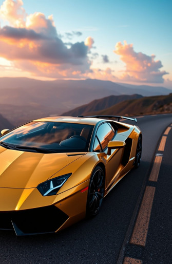 Gold Lamborghini Wallpaper