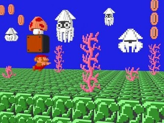 Techcredo Bit Super Mario And Retro Pixels Wallpaper