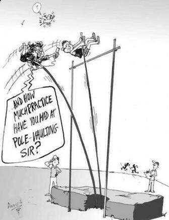 Pole Vaulting Cartoon Stabroek News