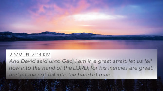 Samuel Kjv 4k Wallpaper And David Said Unto Gad I Am In