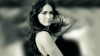 Megan Fox Black And White Wallpaper Hot