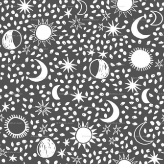Celestial Sun And Moon Background Stars