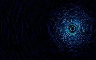 Dark Blue Circles Music Sound Abstract Techno Projects To Try In
