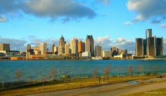 Detroit Skyline Wallpaper