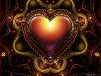 Beautiful 3d HD Heart Mobile Wallpaper