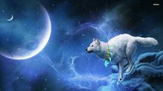 Wolf In Space Wallpaper Wide HD