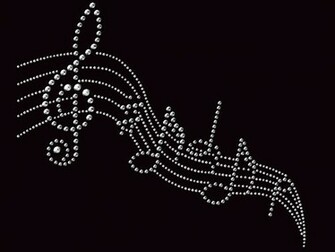 Music Notes Symbols Wallpaper Black And White Desktop