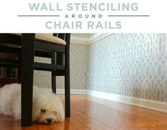 Chair Rail Stenciling