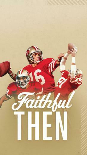 Faithful Then Banner Wallpaper San Francisco 49ers