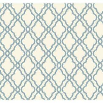 Blue And White Strippable Prepasted Classic Wallpaper At Lowes