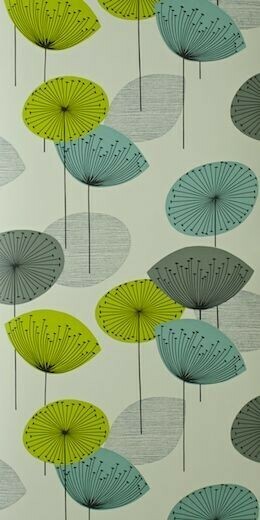 Dandelion Clocks Wallpaper Textiles Patterns