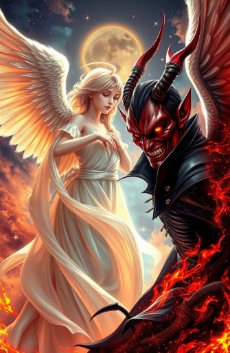 Angel And Devil Wallpaper