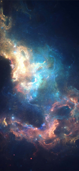 Blue Galaxy iPhone Wallpaper