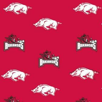 Arkansas Razorbacks Crib Bumpers Red