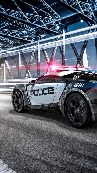 Wallpaper Car Police Sportscar Supercar