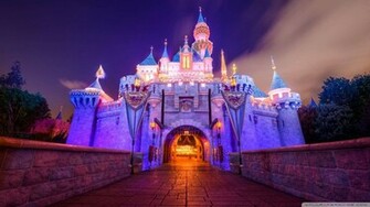 Wallpaper Sleeping Beauty Castle Disneyland 1080p HD