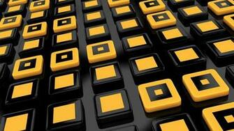 Black And Yellow Buttons Wallpaper 3d