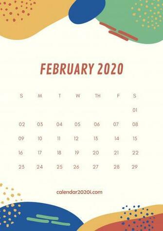 February Wall Calendar Printable Wallpaper