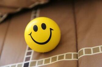 HD Wallpaper Anthropomorphic Smiley Face Smiling Yellow Close