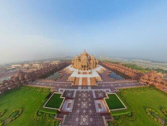 Swaminarayan Akshardham Hindu Temple In Delhi HD Wallpaper
