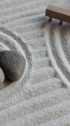 Zen Sand Garden Wallpaper iPhone Android Desktop Background