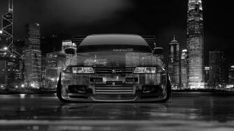 4k Wallpaper Nissan Skyline Gtr R32 Jdm Crystal City Car