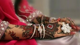 New Stylish Bridal Mehandi Design HD Desktop Wallpaper For